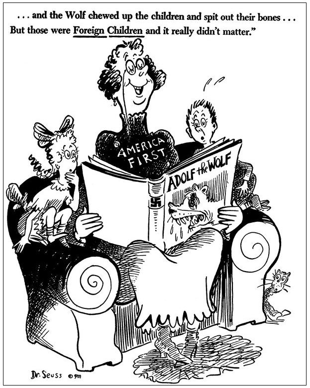 Dr. Seuss - Immigration Cartoon