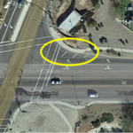 Smith-Enke Intersection - Dangerous Right Turn Lane Markings